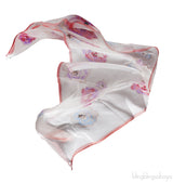 Printed Camellia Off-white Stole