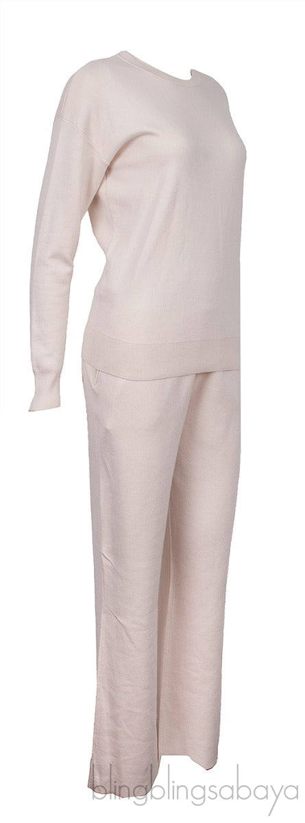 Off-White Sweatshirt & Wide Leg Trouser