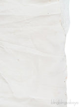 White Pleated Polka Tulle Skirt