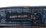 Blue Side Stripe Skinny Jeans