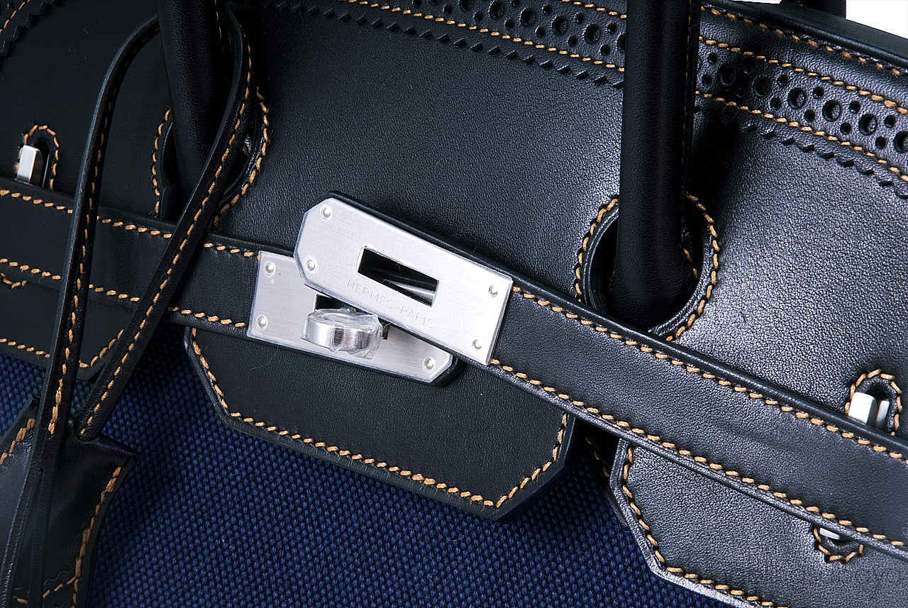 Birkin 35 Denim Ghillies Ltd. Edition