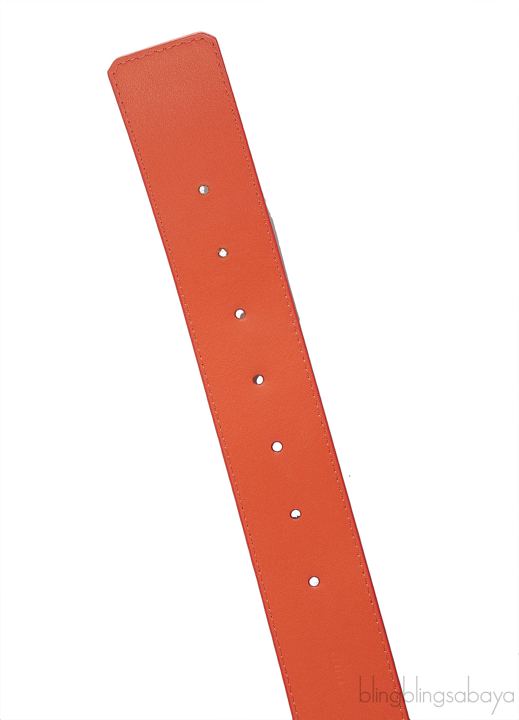 Louis Vuitton Epi Leather Logo Initial Orange Belt