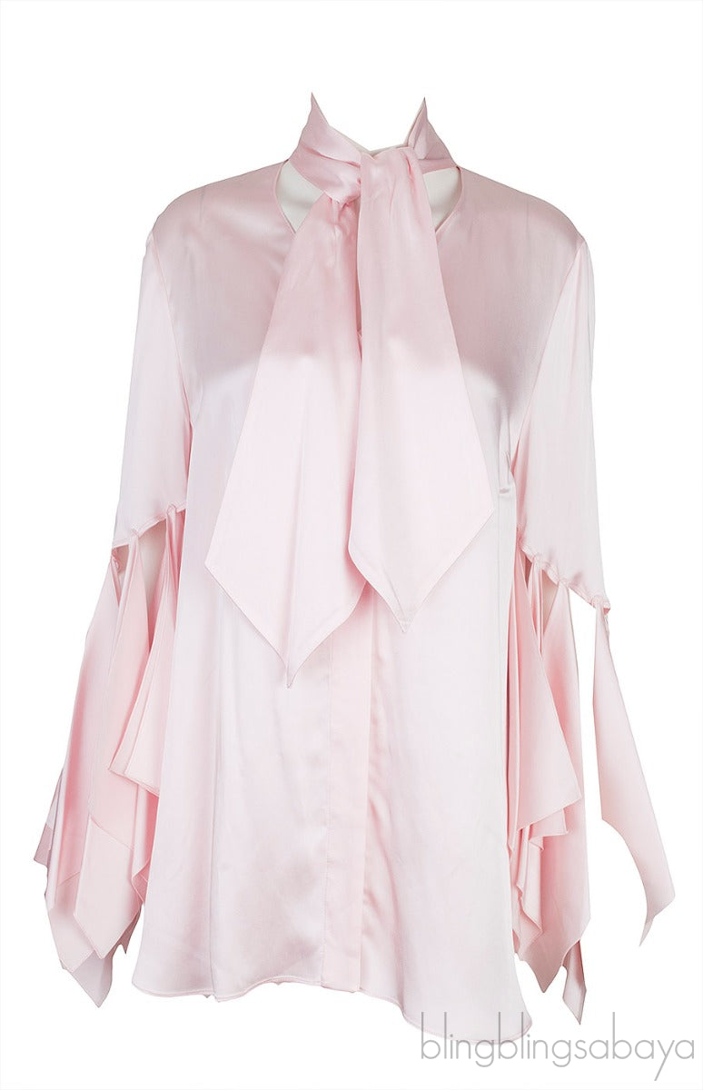 Light Pink Satin Blouse
