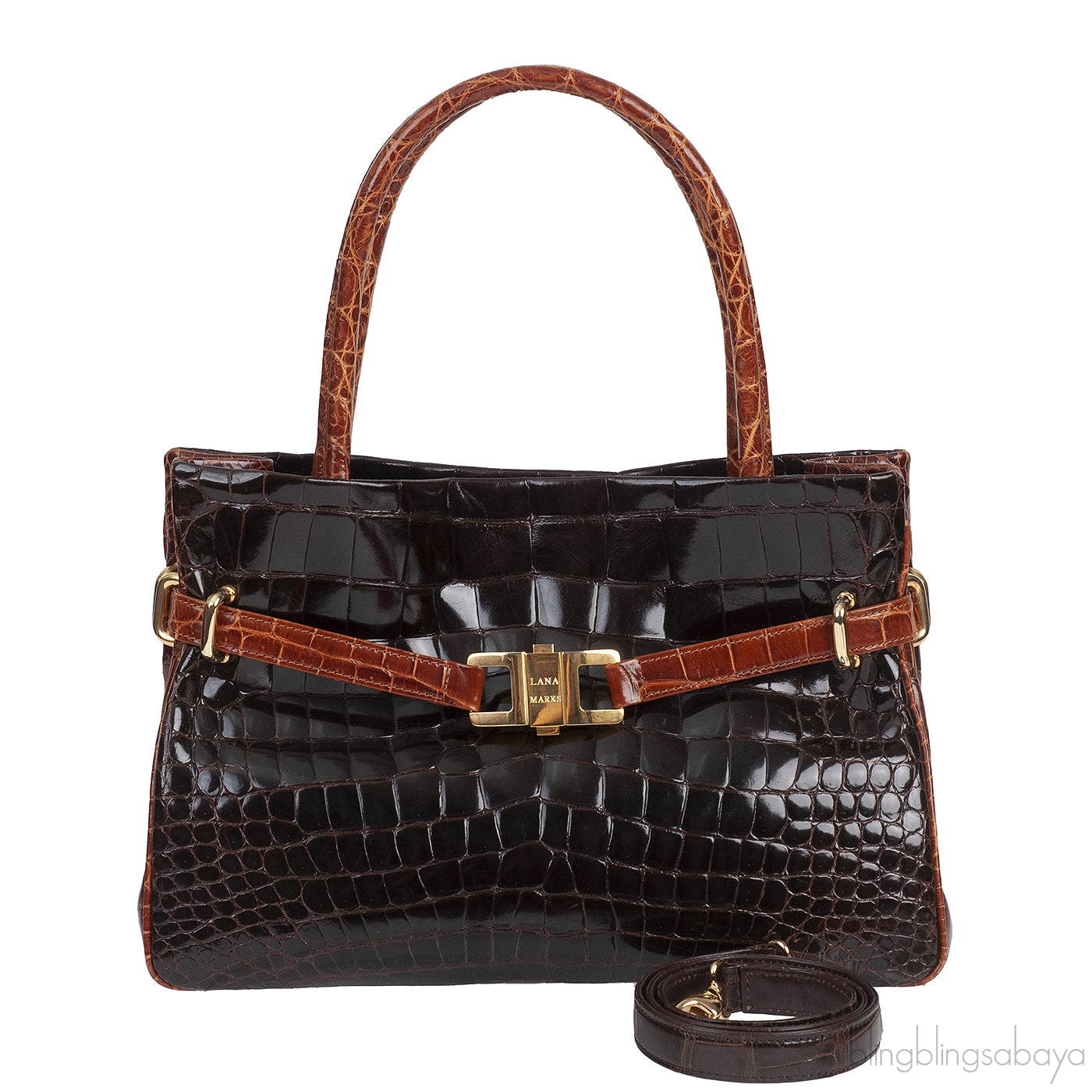 Lana Marks Positano Alligator Bag