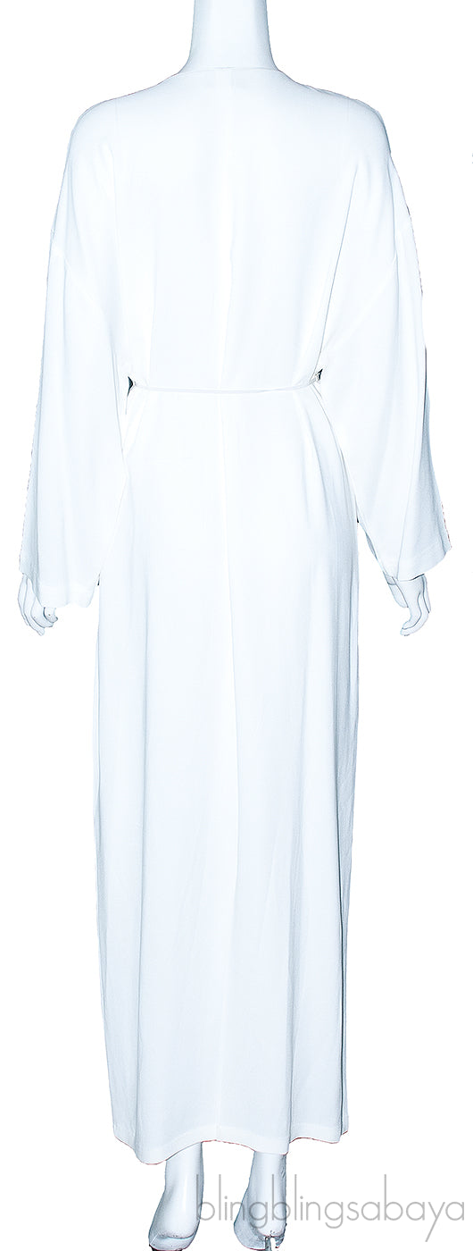 White Long Sleeve Maxi Dress