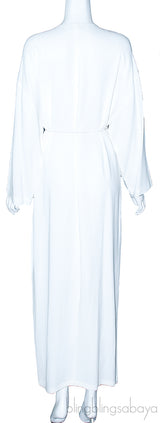 White Long Sleeve Maxi Dress