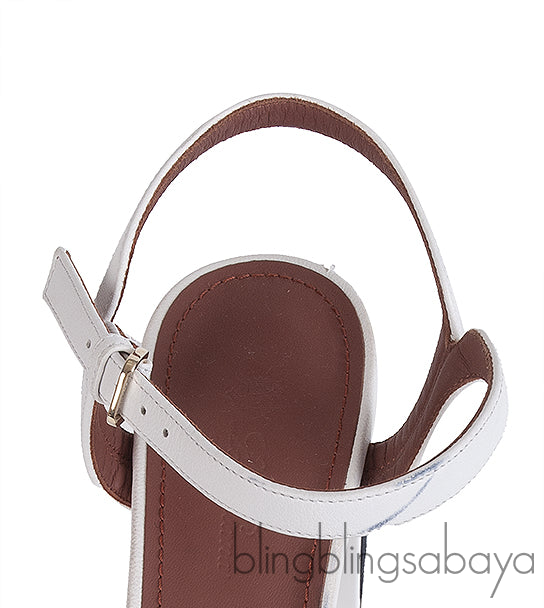 Loro Piana Bi-color Suede Peep Toe Slingback Sandals