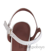Loro Piana Bi-color Suede Peep Toe Slingback Sandals