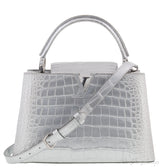 Capucine PM Alligator Argent