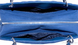 CC Denim Quilted Tassel Handbag