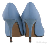 Blue Grey Pointed Heels