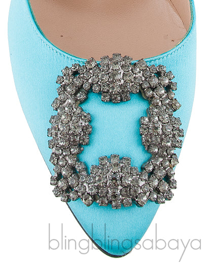 Tiffany Blue Satin Hangisi Pump