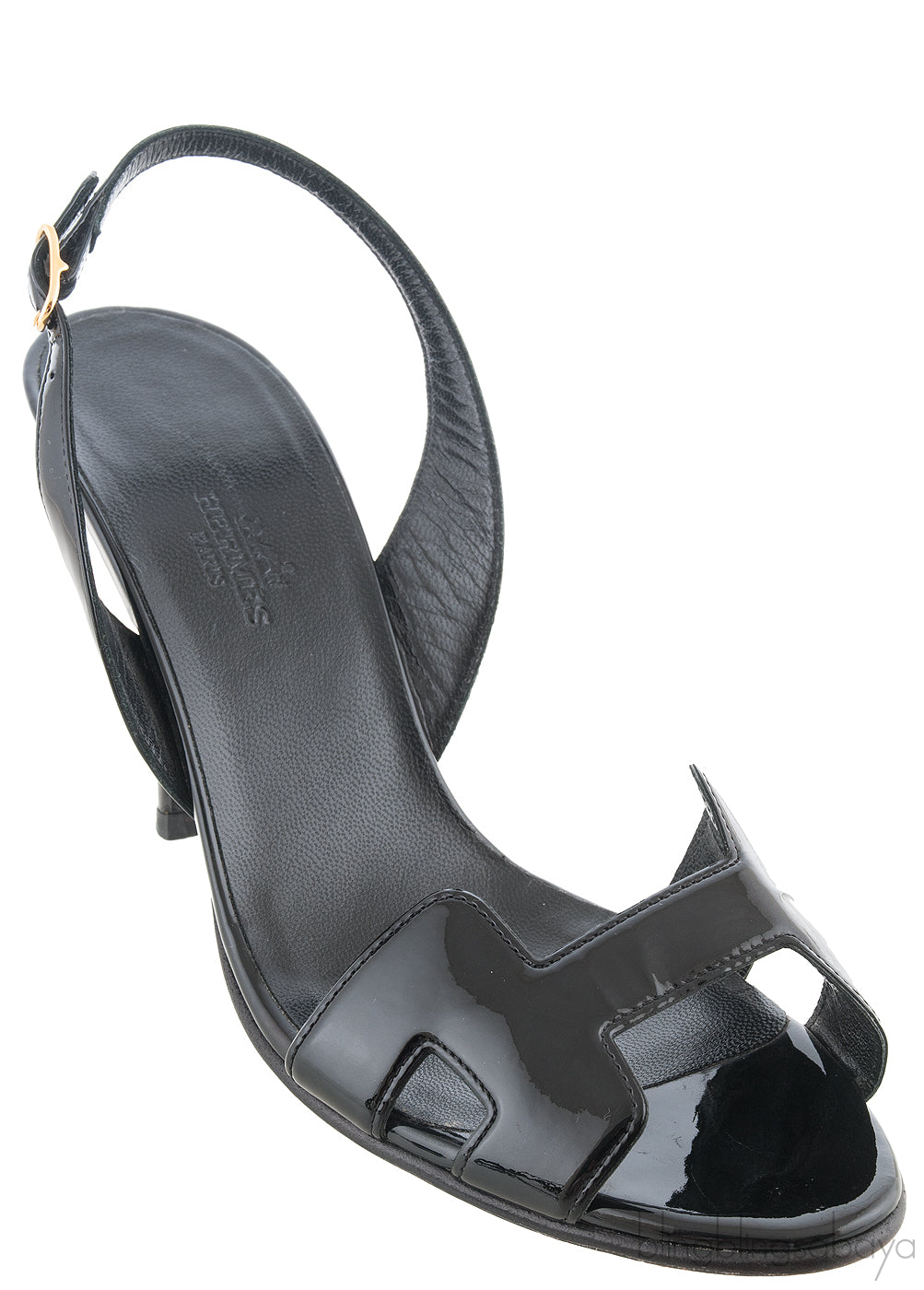H night 90 Black Patent Heels