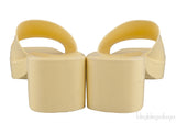 Yellow Rubber Slide Sandals