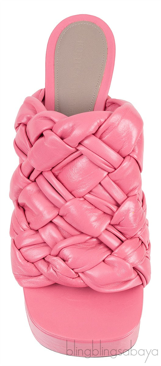 Bottega Veneta The Board Platform Pink Mule
