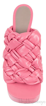 Bottega Veneta The Board Platform Pink Mule