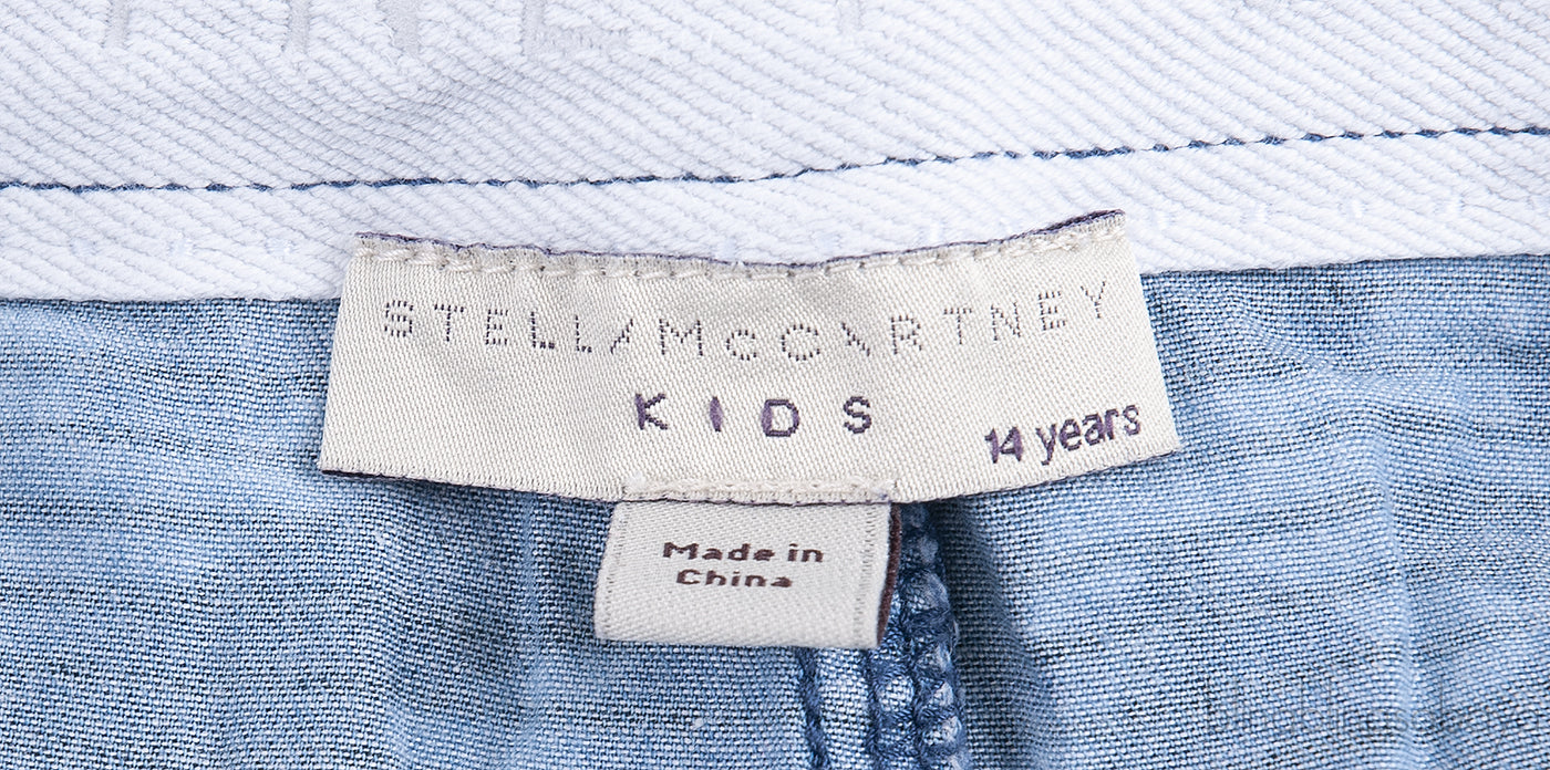 Kids Blue Printed Short