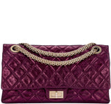 2.55 Reissue Metallic Burgundy Flap
