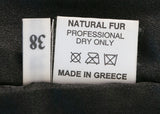 Bi-color Fur Belted Coat