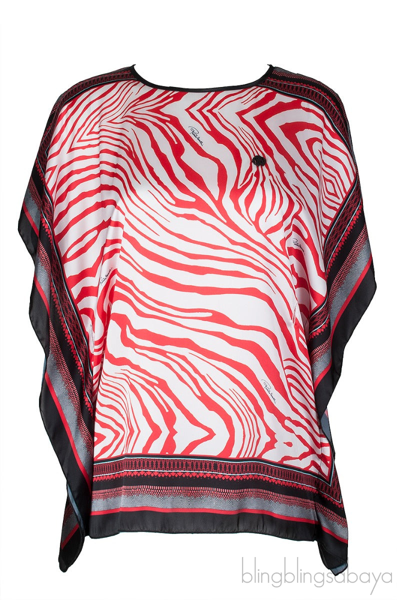 Animal Print Scarf Top