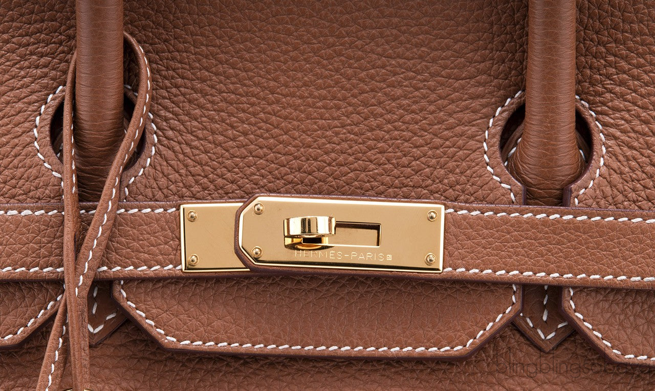 Birkin 35 Gold Taurillon Clem
