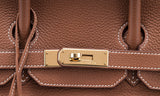 Birkin 35 Gold Taurillon Clem
