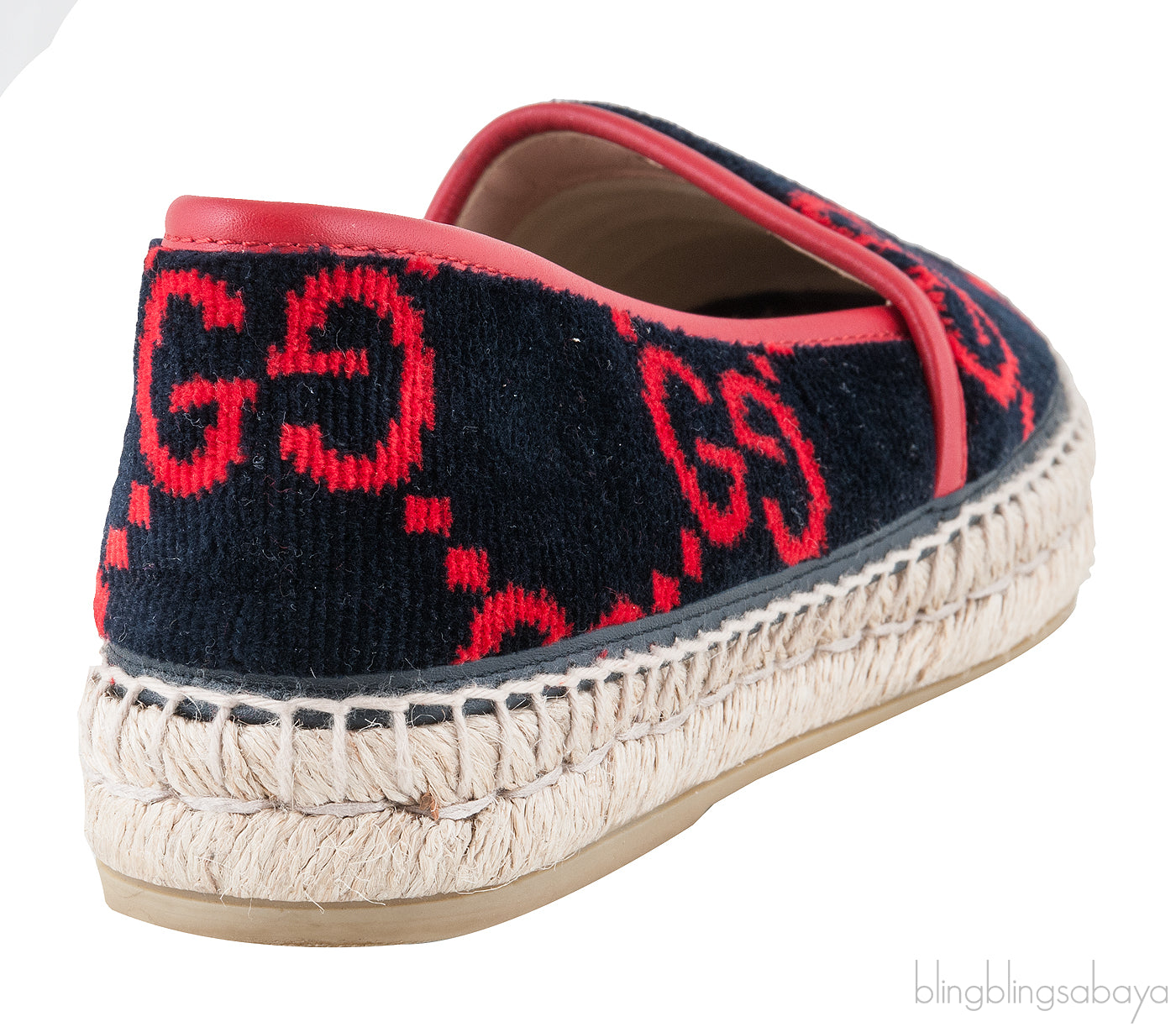Pilar GG-pattern Velvet Espadrilles