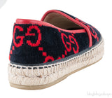 Pilar GG-pattern Velvet Espadrilles