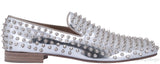 Dandelion Spike Silver Patent Men Loafer