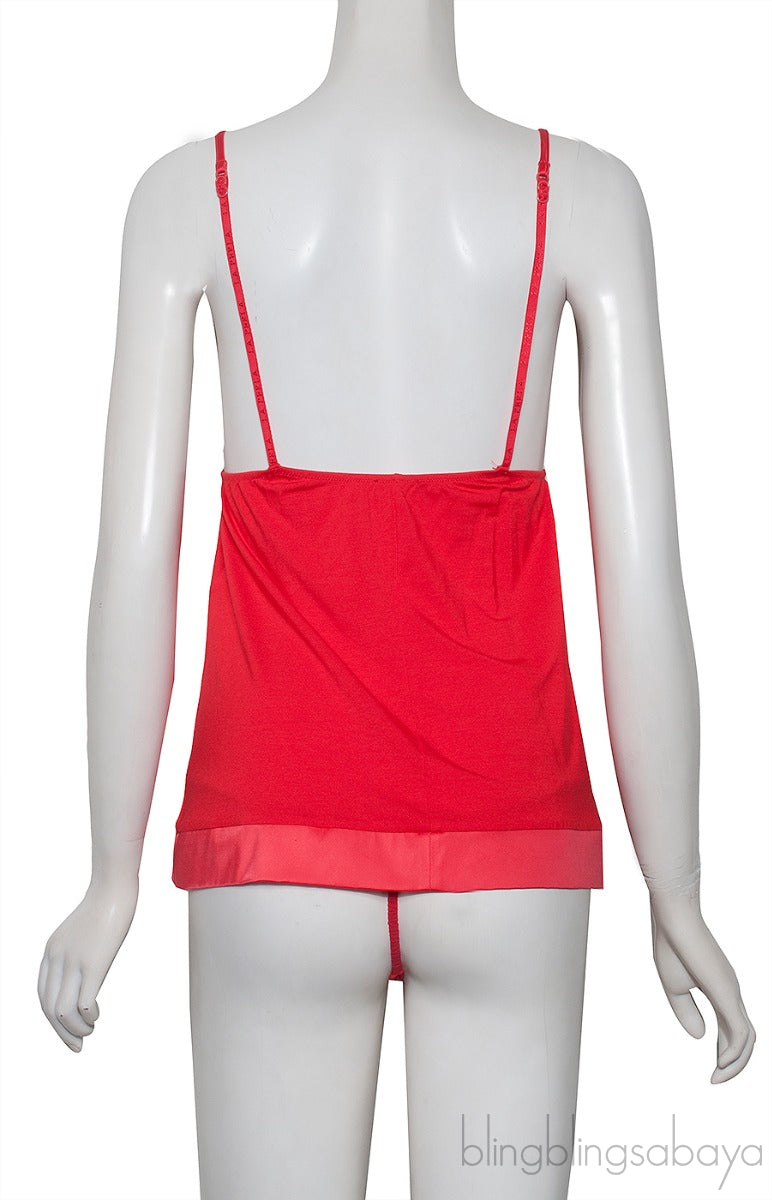 Red Camisole Set