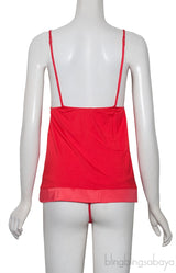 Red Camisole Set