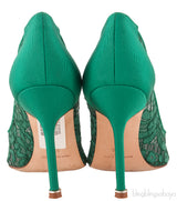 Floral Lace Emerald Green Hangisi