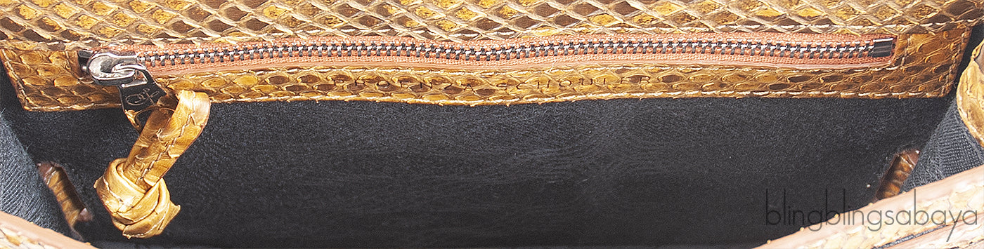 Proenza Schouler PS11 Python Amber Clutch Bag