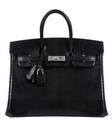 Birkin 25 Black Lizard PHW