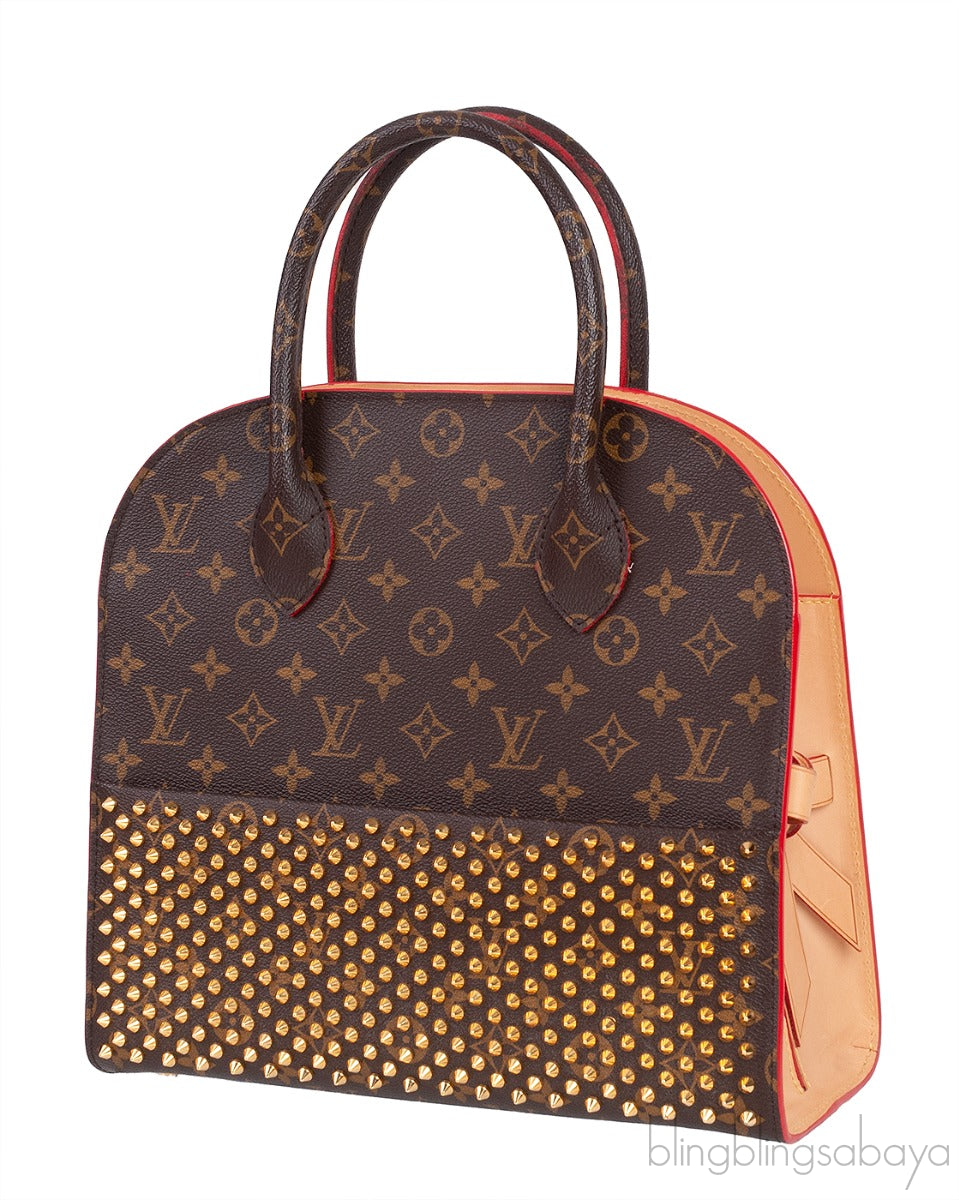 Monogram Pony Studded Shopping Bag