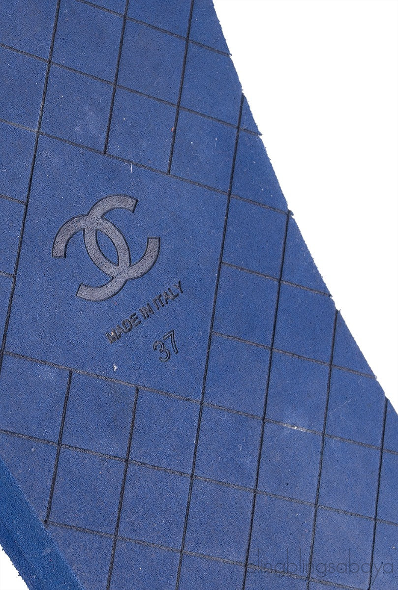 Coco Chanel Flat Rubber Slides