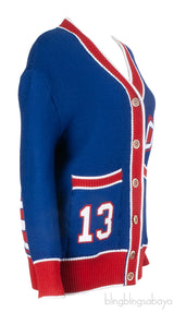 Off-White Blue Flag Cardigan
