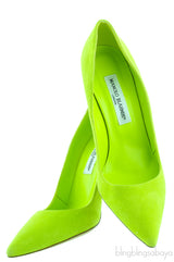 BB Suede Apple Green Pump