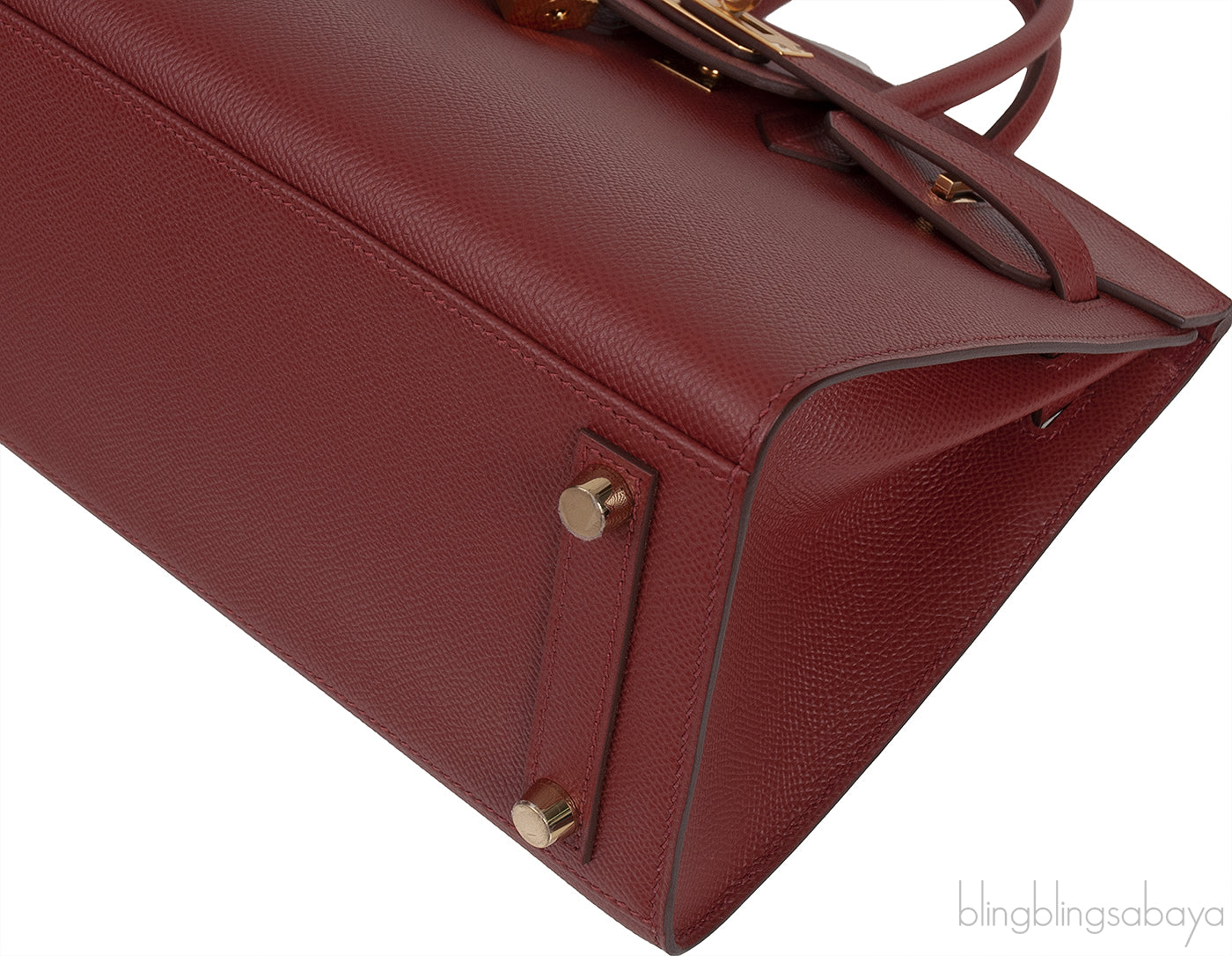 Birkin 25 Sellier Rouge Epsom GHW