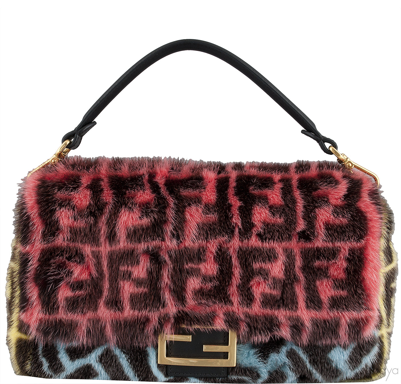 Baguette Multicolor Mink Fur