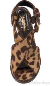 Crisscross Leopard Sandals