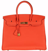Birkin 35 Capucine Togo GHW