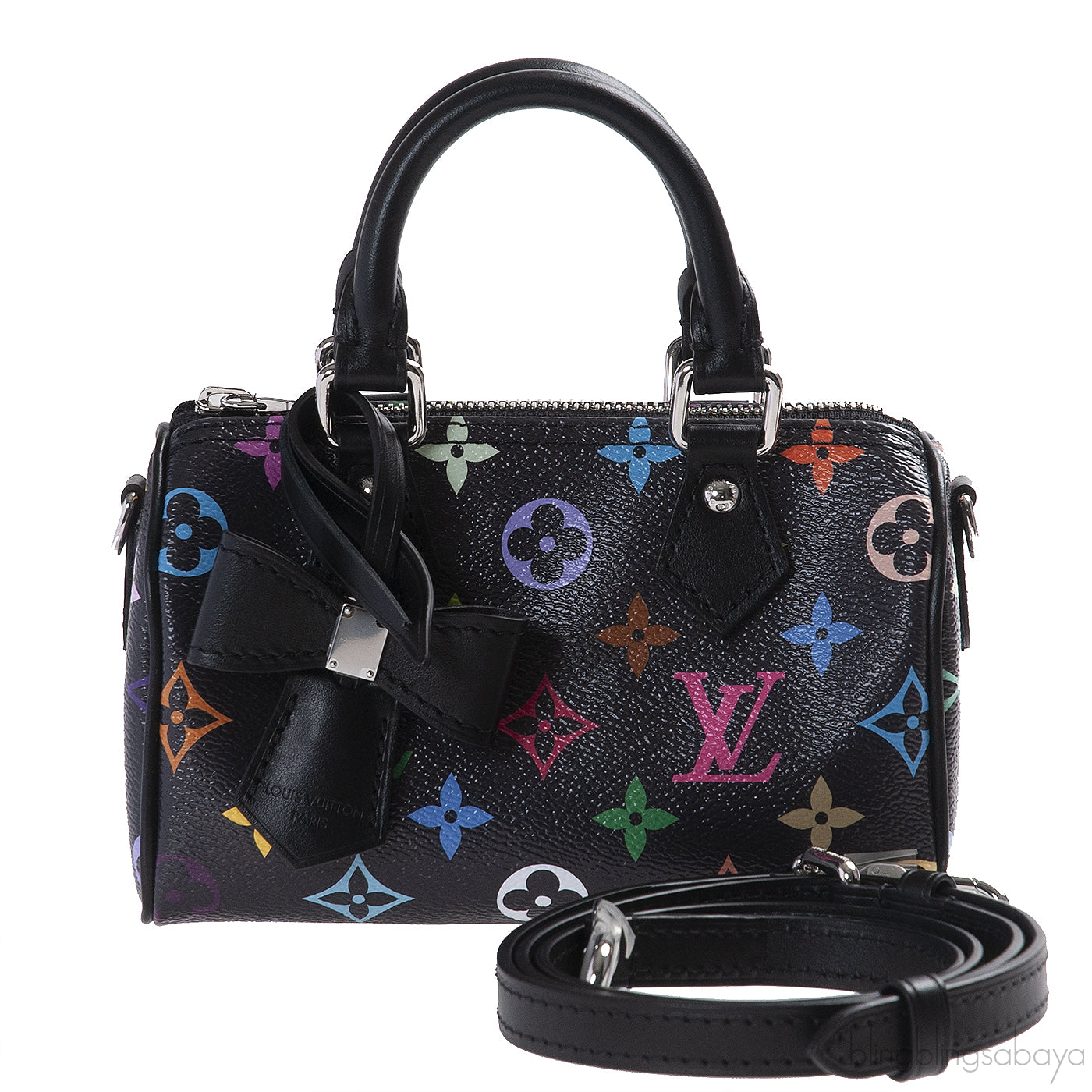 Louis Vuitton LV x TM Nano Monogram Speedy Black