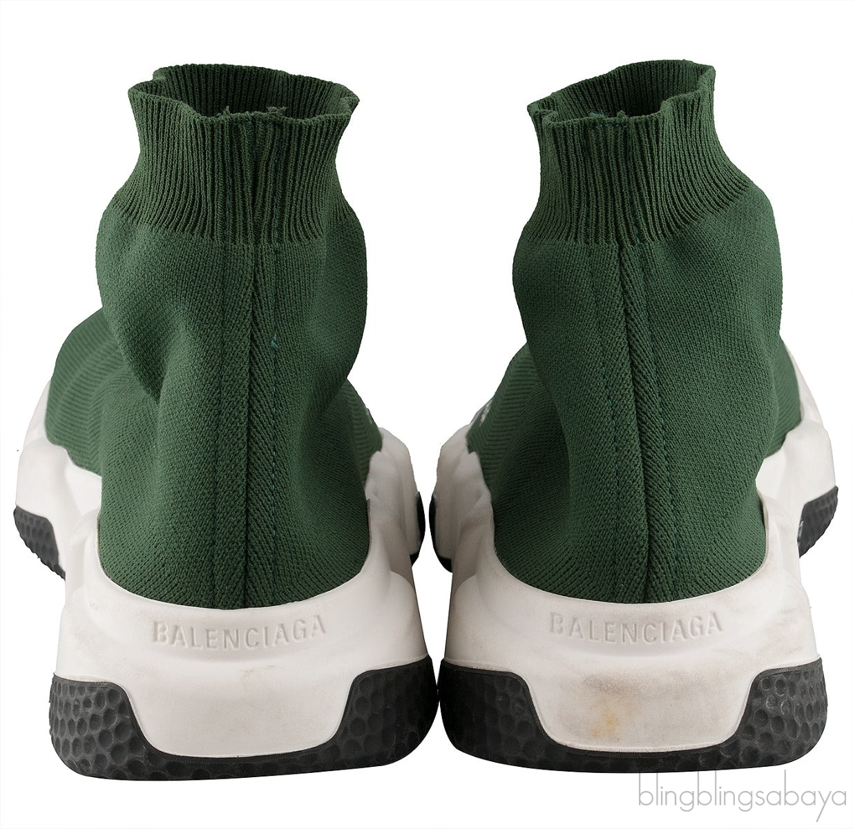 Green Speed Stretch-knit High Top Sneakers