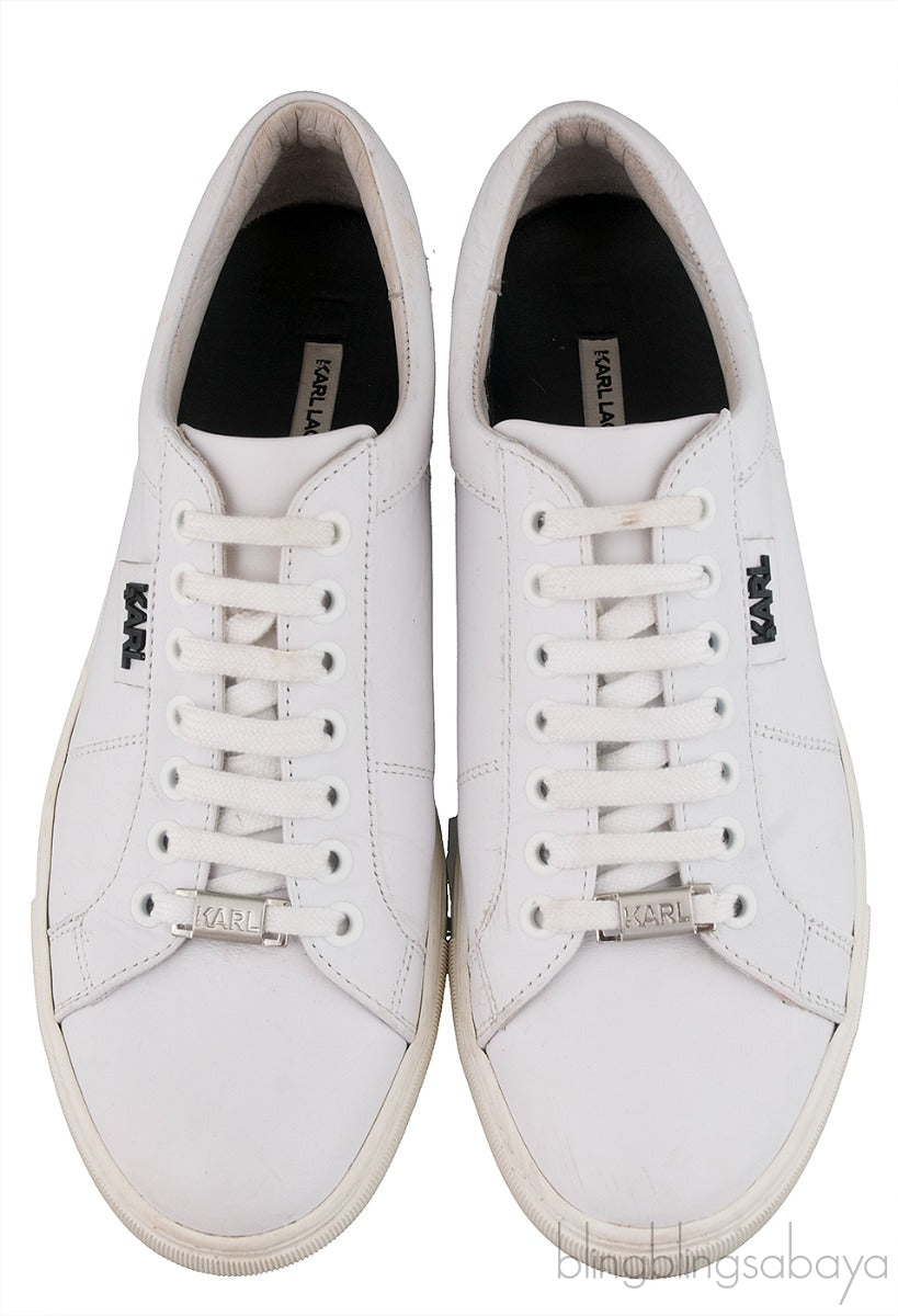 White Low Top Sneakers