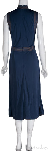 Navy Blue Sleeveless Dress