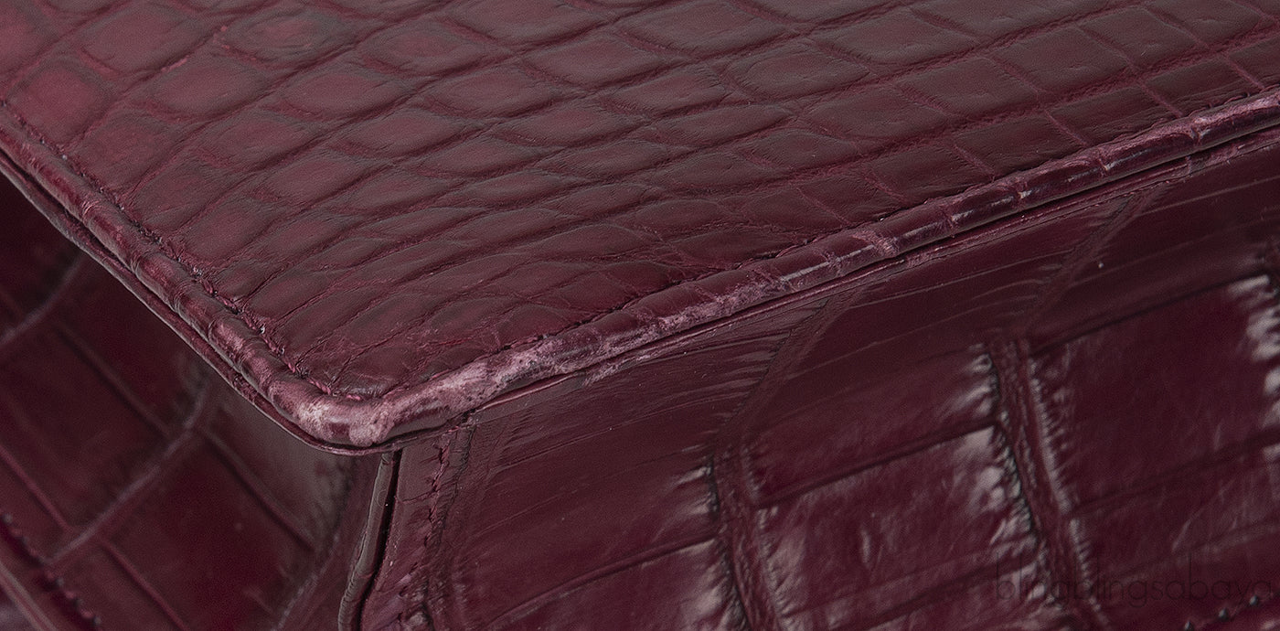 Maxime Bordeaux Crocodile Bag