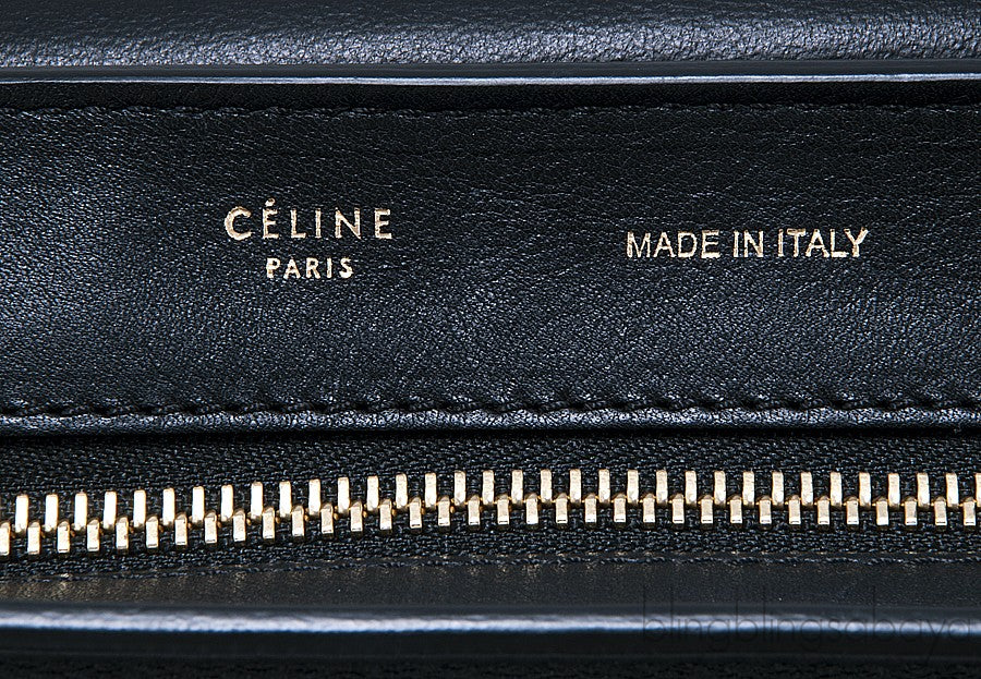 Trapeze Luggage Black Croco Print