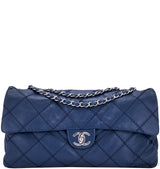Ultimate Stitch Navy Flap Bag