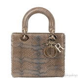 Lady Dior Beaded Python Small Handbag GHW